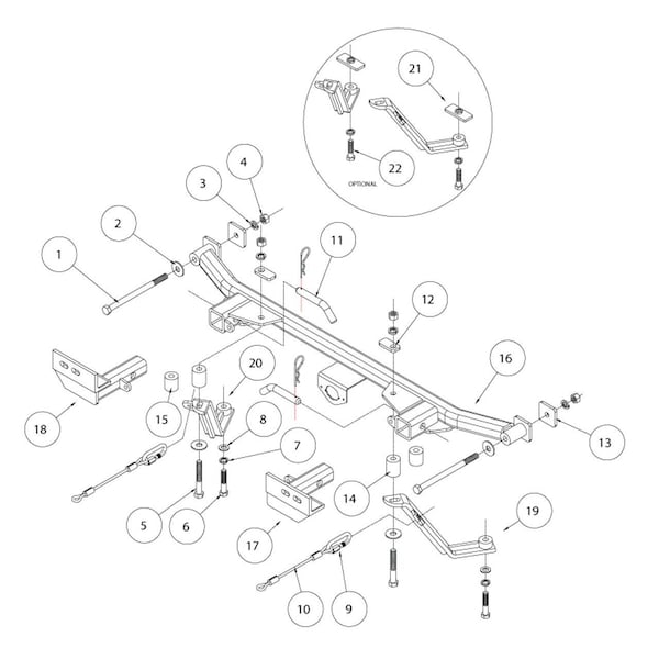 Roadmaster 1998-2007 HONDA ACCORD TOW BAR MNTG BRKT KIT 1545-1 - main